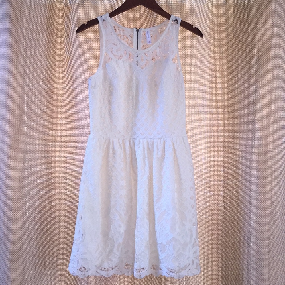 Cream Lace Dress